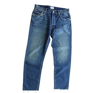 Mother MR The Chaser Jeans Size 32 x 27 Ankle Fray Bootcamp Medium Wash NWOT